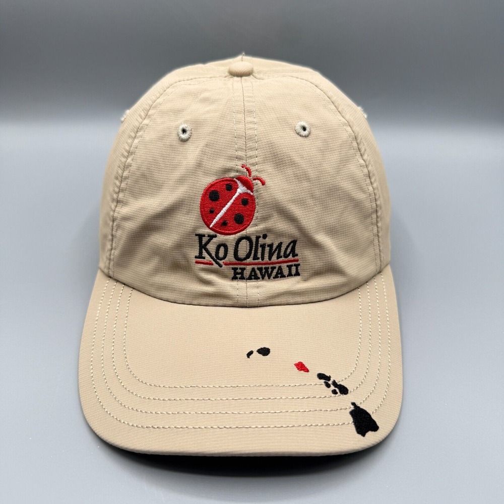 Ko Olina‎ Hawaii Hat Cap Imperial Beige Golf Resort Adjustable Performance